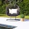 2ft. UV-Resistant Artificial Boxwood Ball Topiary in Hyacinth Weave Basket